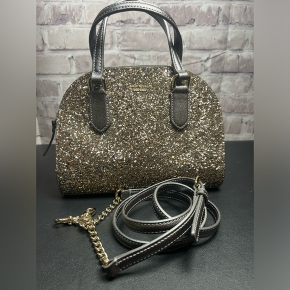 kate spade mini reilly laurel way glitter crossbody EUC - Picture 1 of 9
